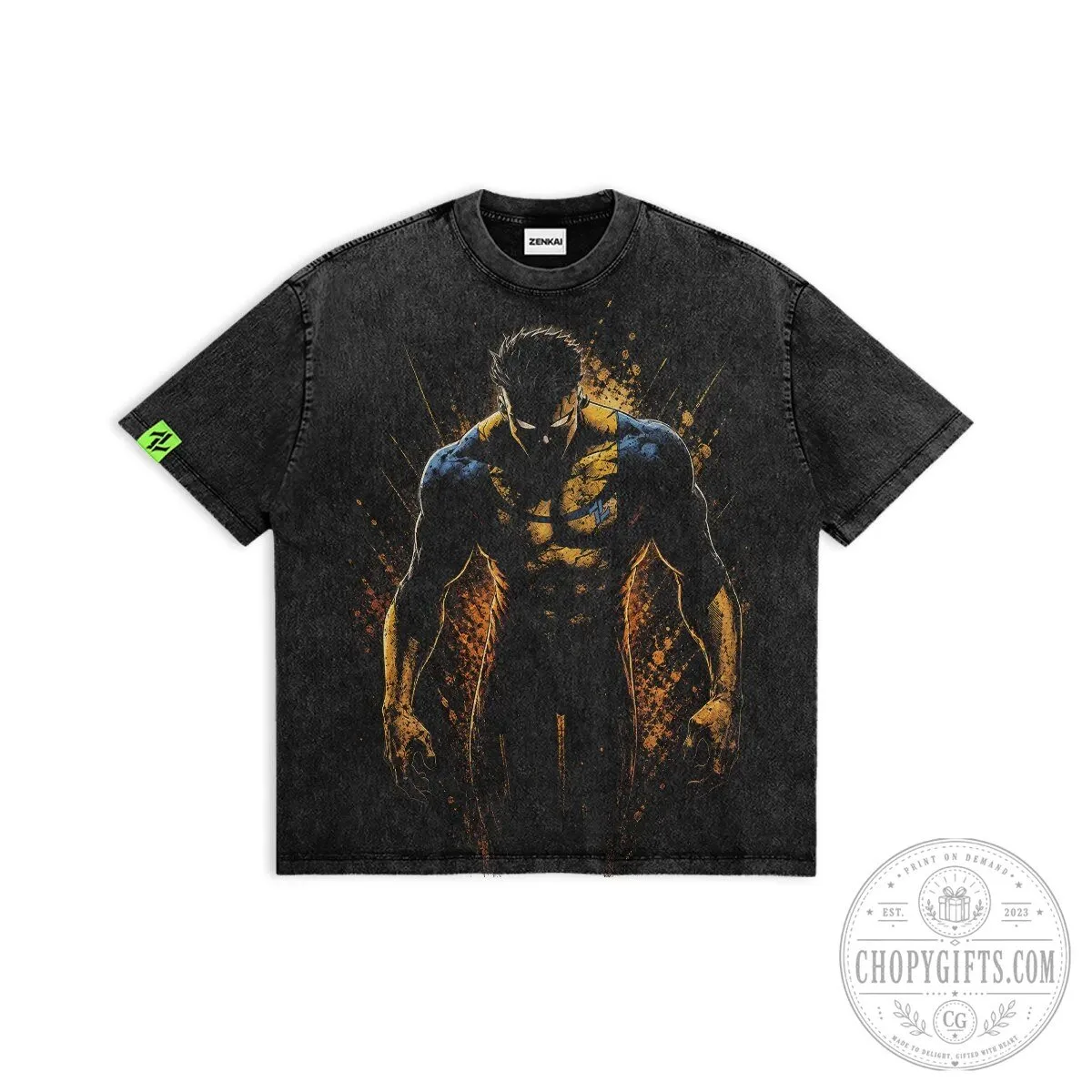 Invincible Shadow Mark Omni-Man Superhero Graphic Black T-Shirt