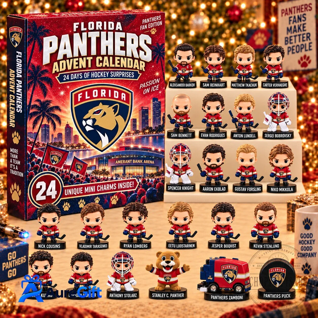 Florida Panthers NHL Hockey Team 24 Days of Surprises Advent Calendar 2 Florida Panthers NHL Hockey Team 24 Days of Surprises Advent Calendar