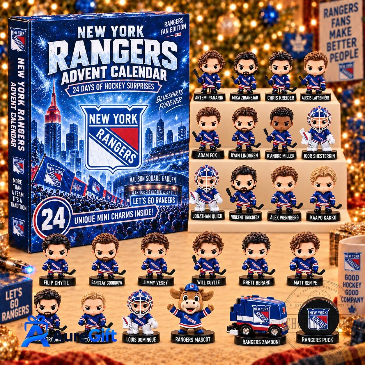 New York Rangers NHL Hockey Team Advent Calendar