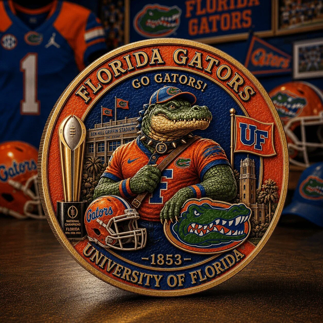 Florida Gators National Champions University of Florida Commemorative Coin