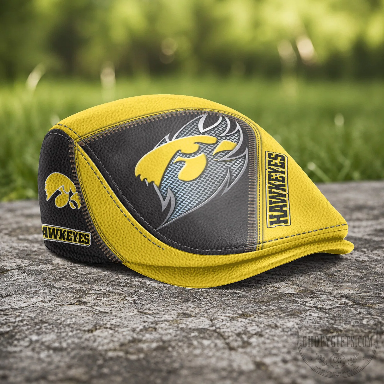 Iowa Hawkeyes NCAA Golf Flat Cap Hat for Men and Women