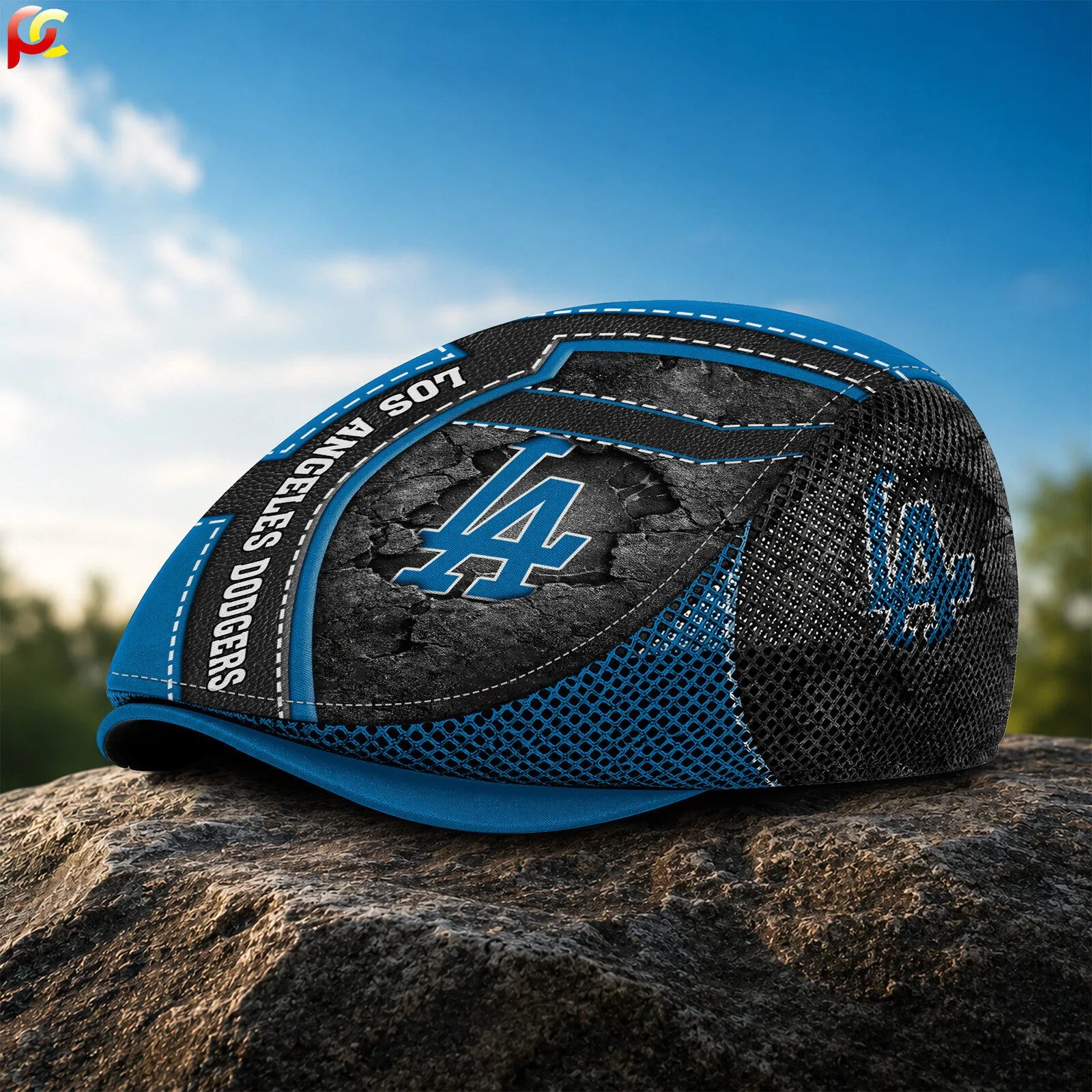 Los Angeles Dodgers Flat Mesh Cap Hat for Men and Women