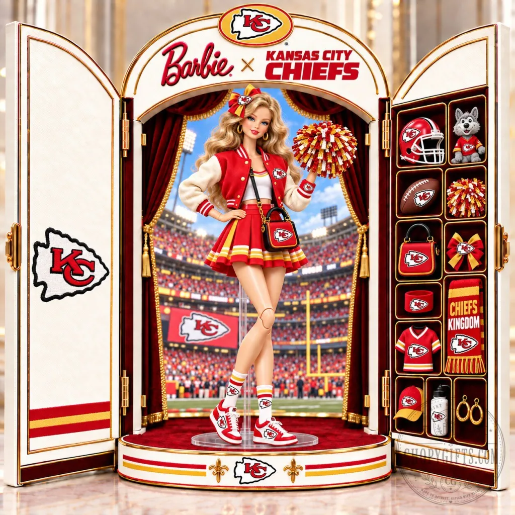 Barbie Doll Kansas City Chiefs Football Team Collectible Figure Barbie Doll Kansas City Chiefs Football Team Collectible Figure