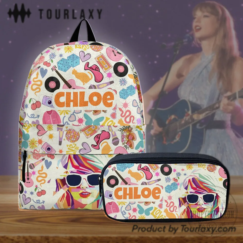 Taylor Swift Inspired Chloe Backpack and Pencil Case Set 2 Taylor Swift Inspired Chloe Backpack and Pencil Case Set