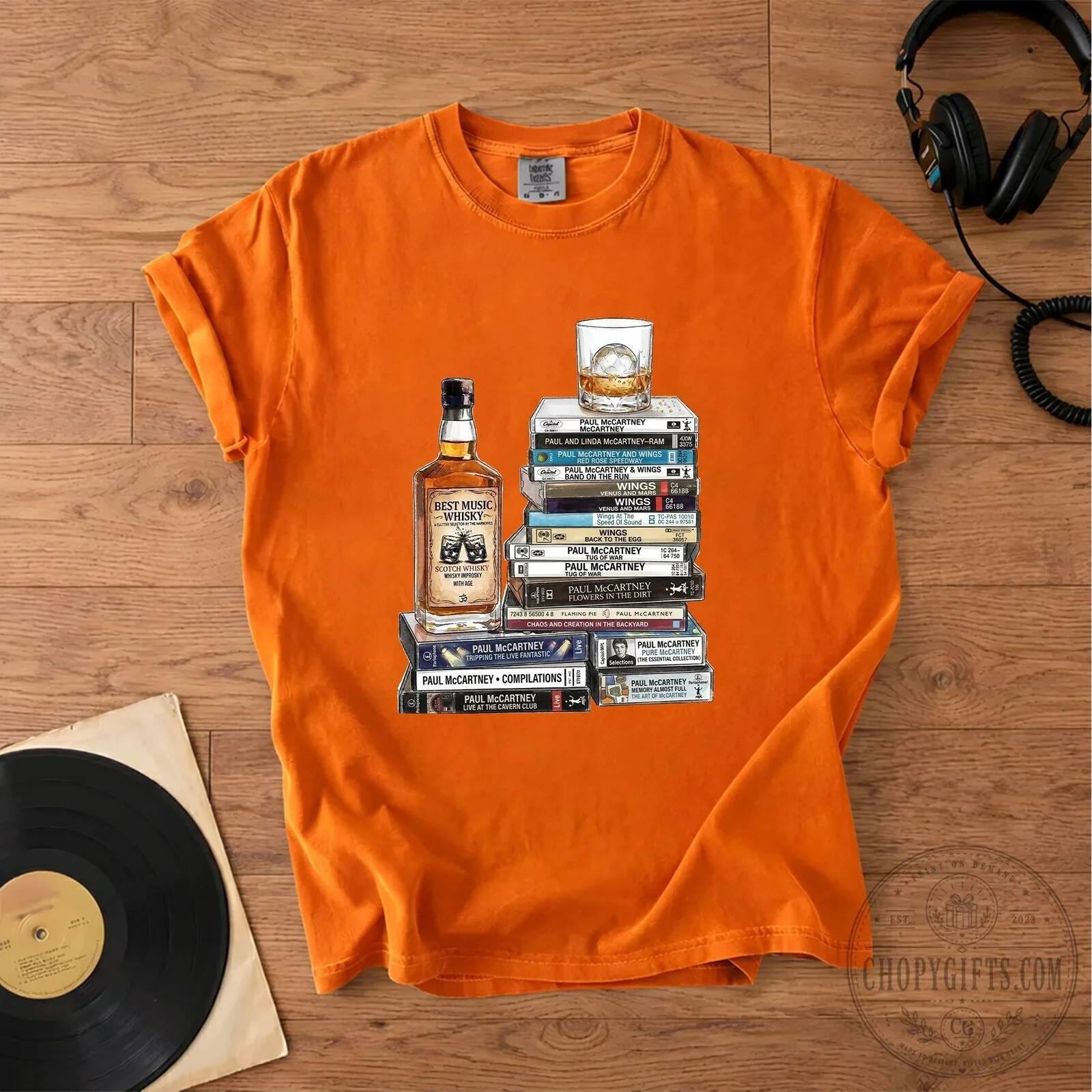 Paul McCartney Cassette Collection Music Fan T-Shirt