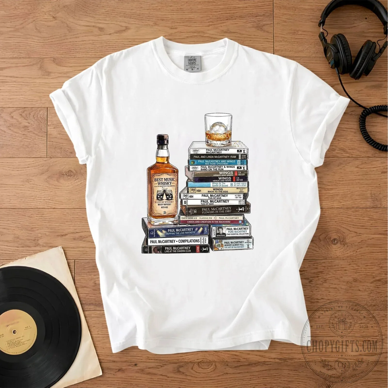 Paul McCartney Cassette Collection Music Fan T-Shirt 15 Paul McCartney Cassette Collection Music Fan T-Shirt