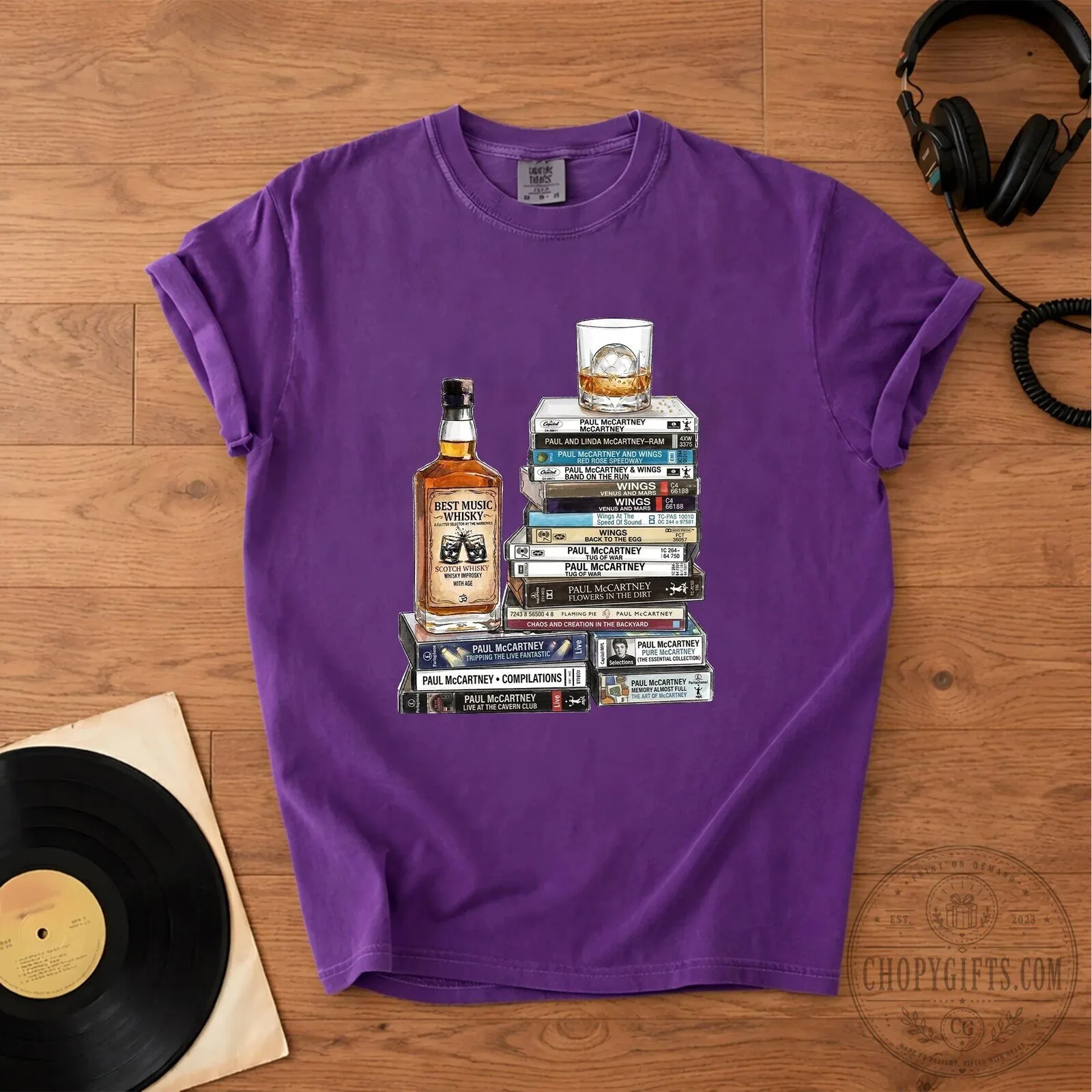 Paul McCartney Cassette Collection Music Fan T-Shirt 16 Paul McCartney Cassette Collection Music Fan T-Shirt
