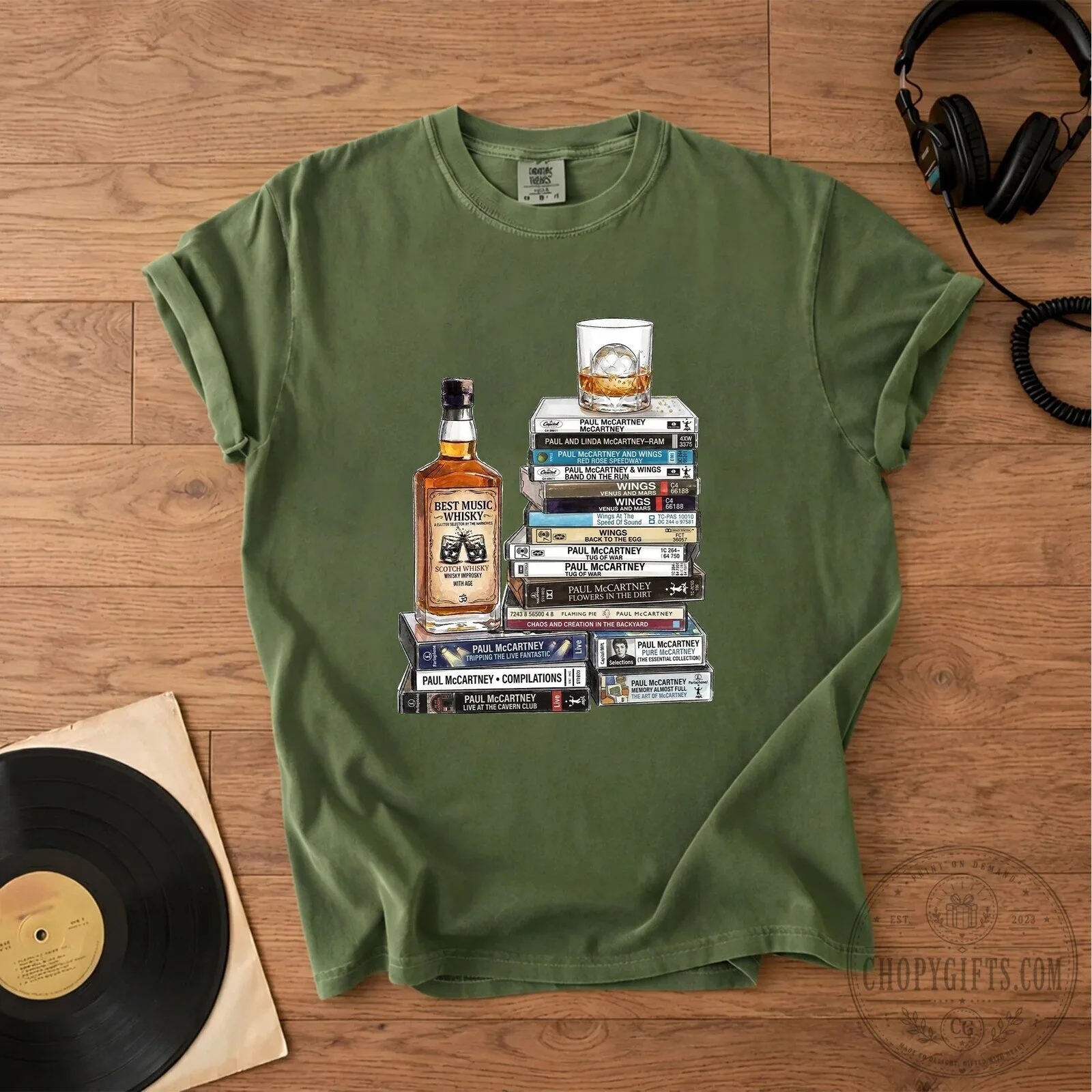 Paul McCartney Cassette Collection Music Fan T-Shirt 18 Paul McCartney Cassette Collection Music Fan T-Shirt