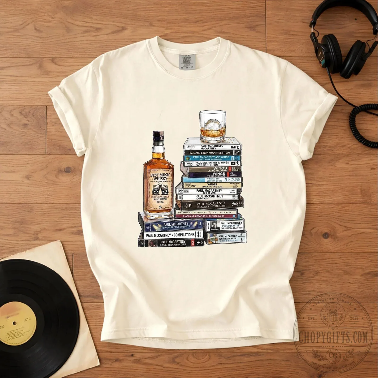 Paul McCartney Cassette Collection Music Fan T-Shirt 19 Paul McCartney Cassette Collection Music Fan T-Shirt