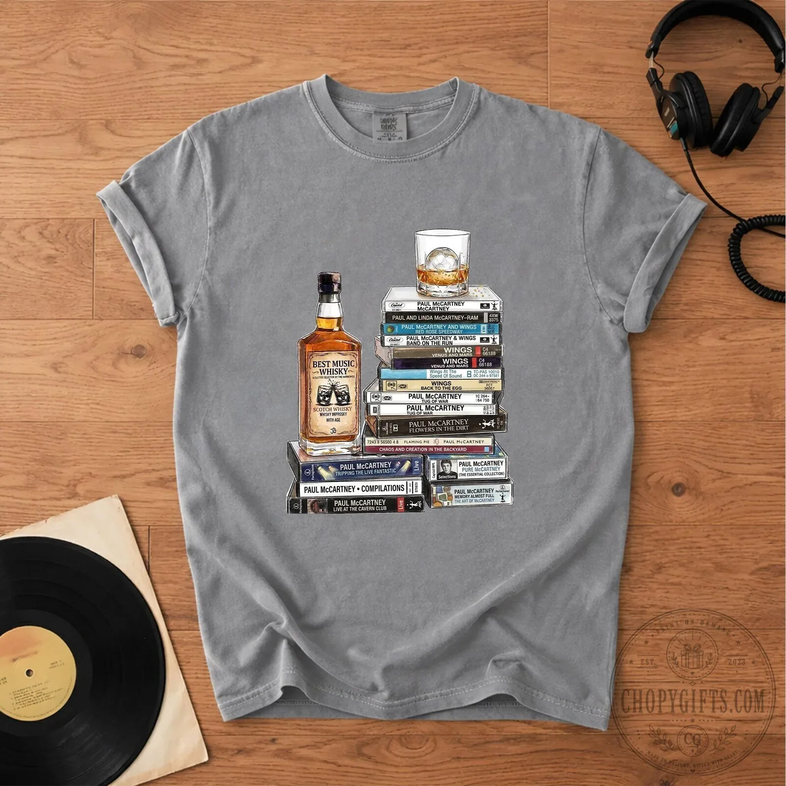 Paul McCartney Cassette Collection Music Fan T-Shirt 20 Paul McCartney Cassette Collection Music Fan T-Shirt