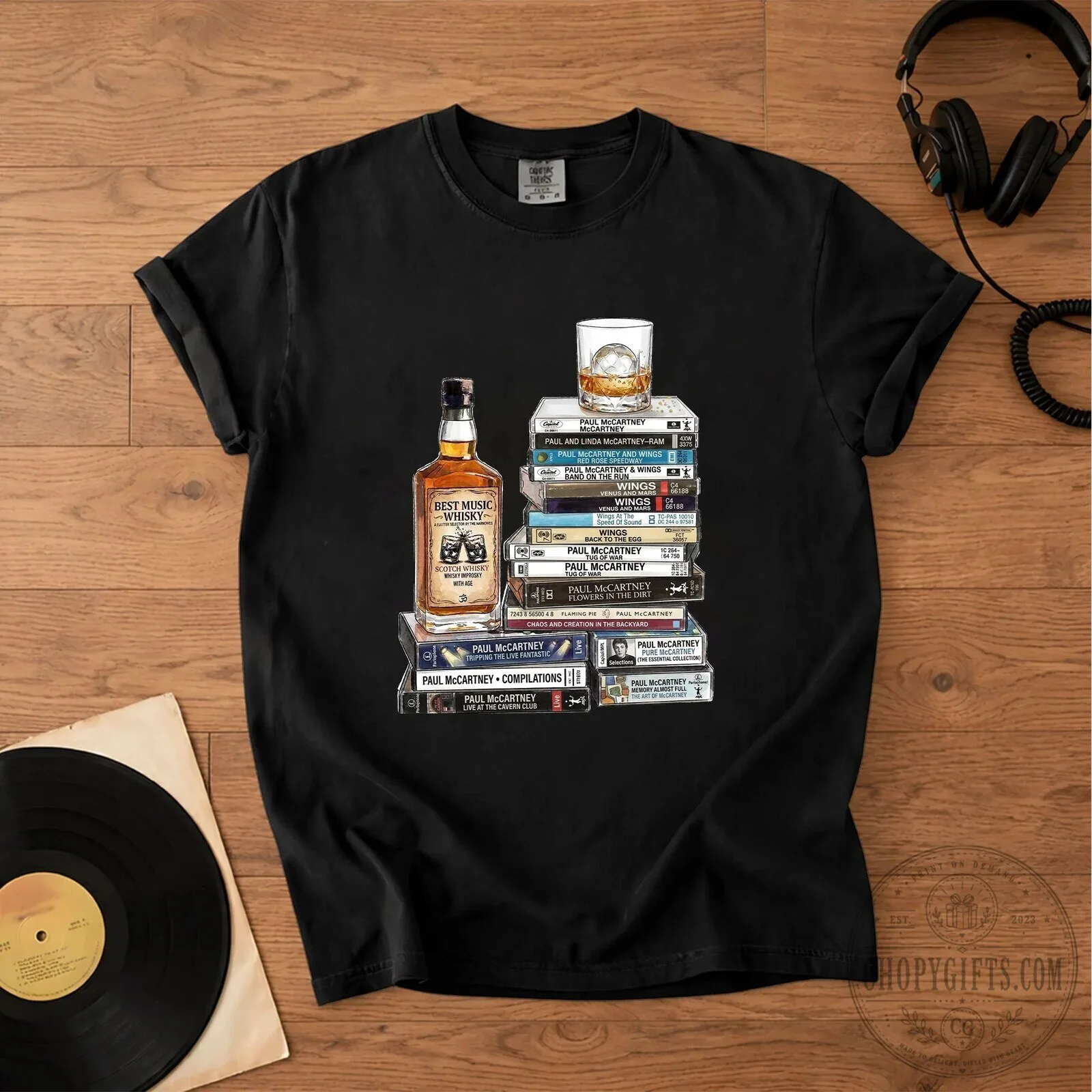 Paul McCartney Cassette Collection Music Fan T-Shirt 21 Paul McCartney Cassette Collection Music Fan T-Shirt