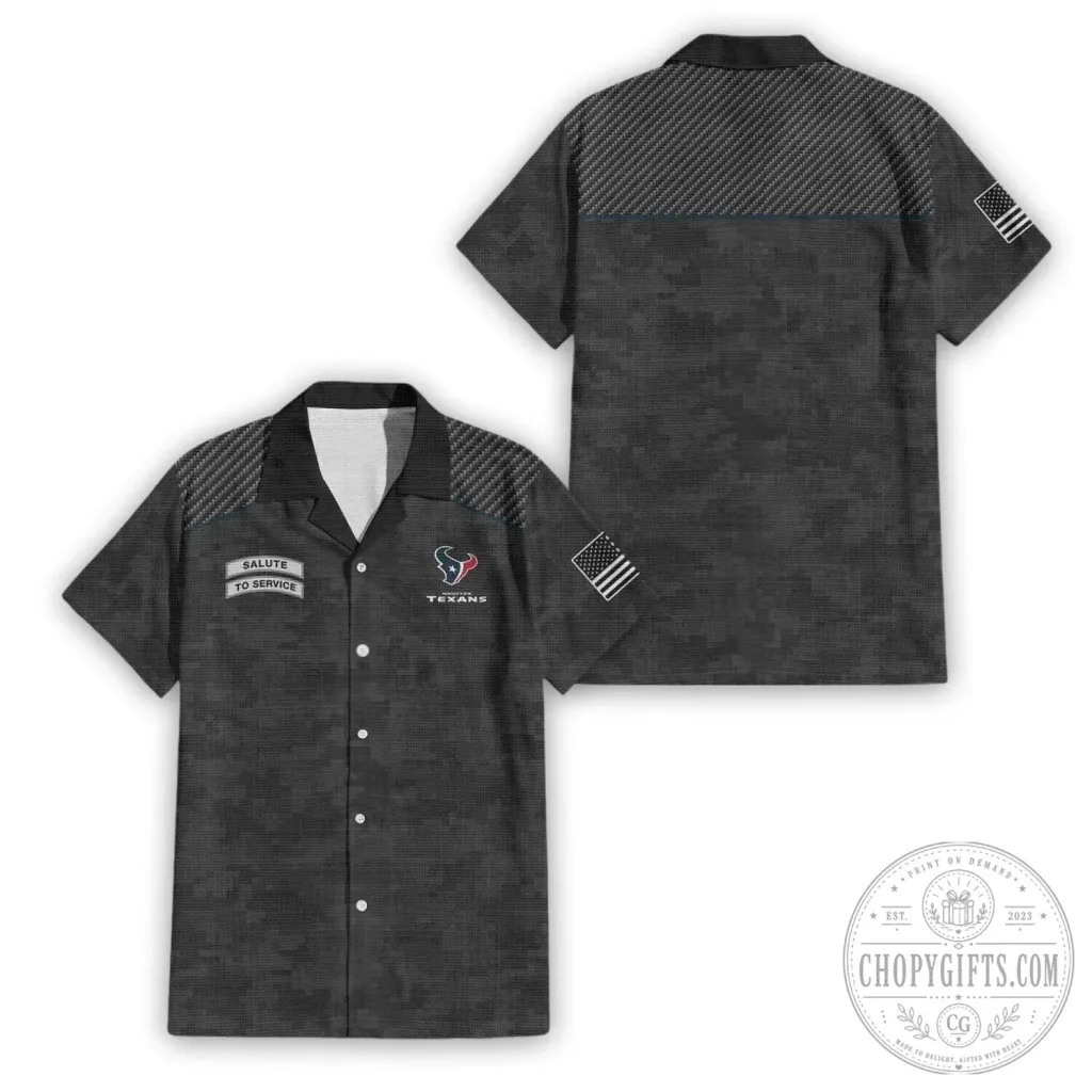 Premium Hawaiian Shirt for Houston Texans Salute To Service Premium Hawaiian Shirt for Houston Texans Salute To Service