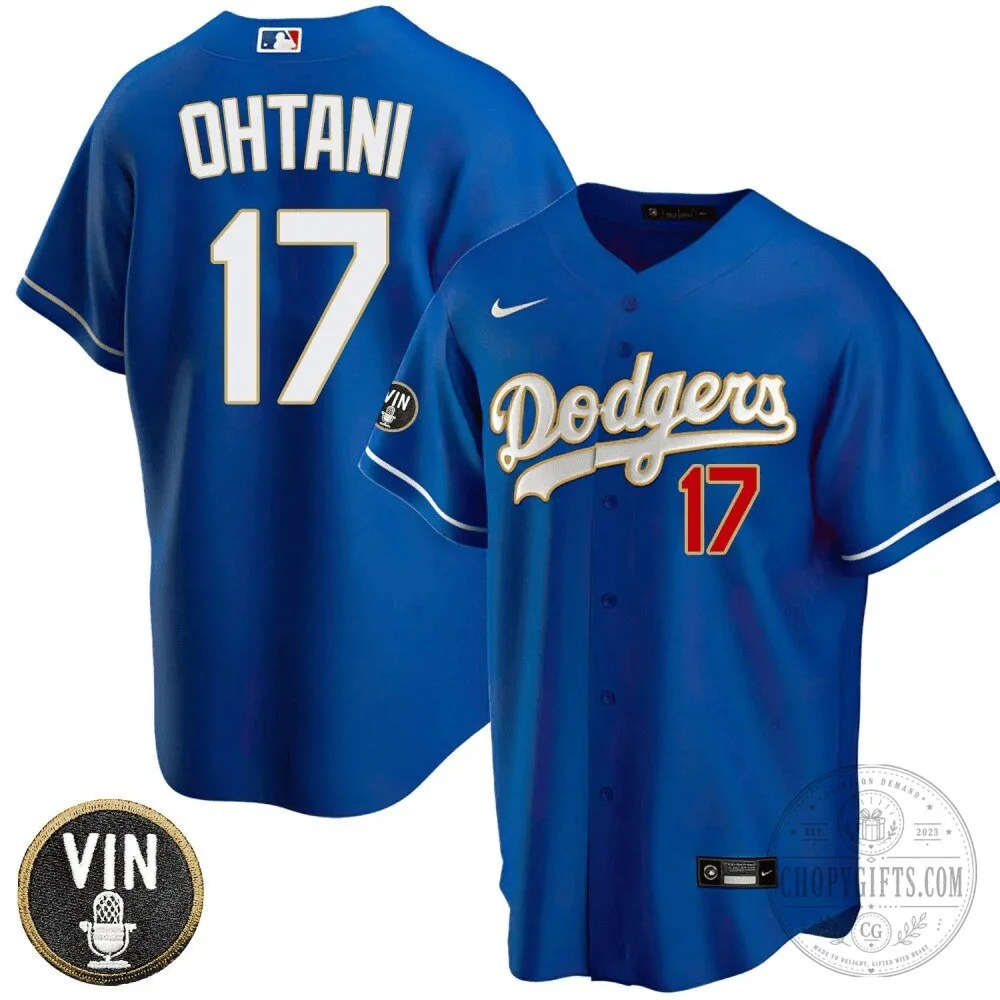 Los Angeles Dodgers Shohei Ohtani Vin Scully Baseball Jersey 15 Los Angeles Dodgers Shohei Ohtani Vin Scully Baseball Jersey