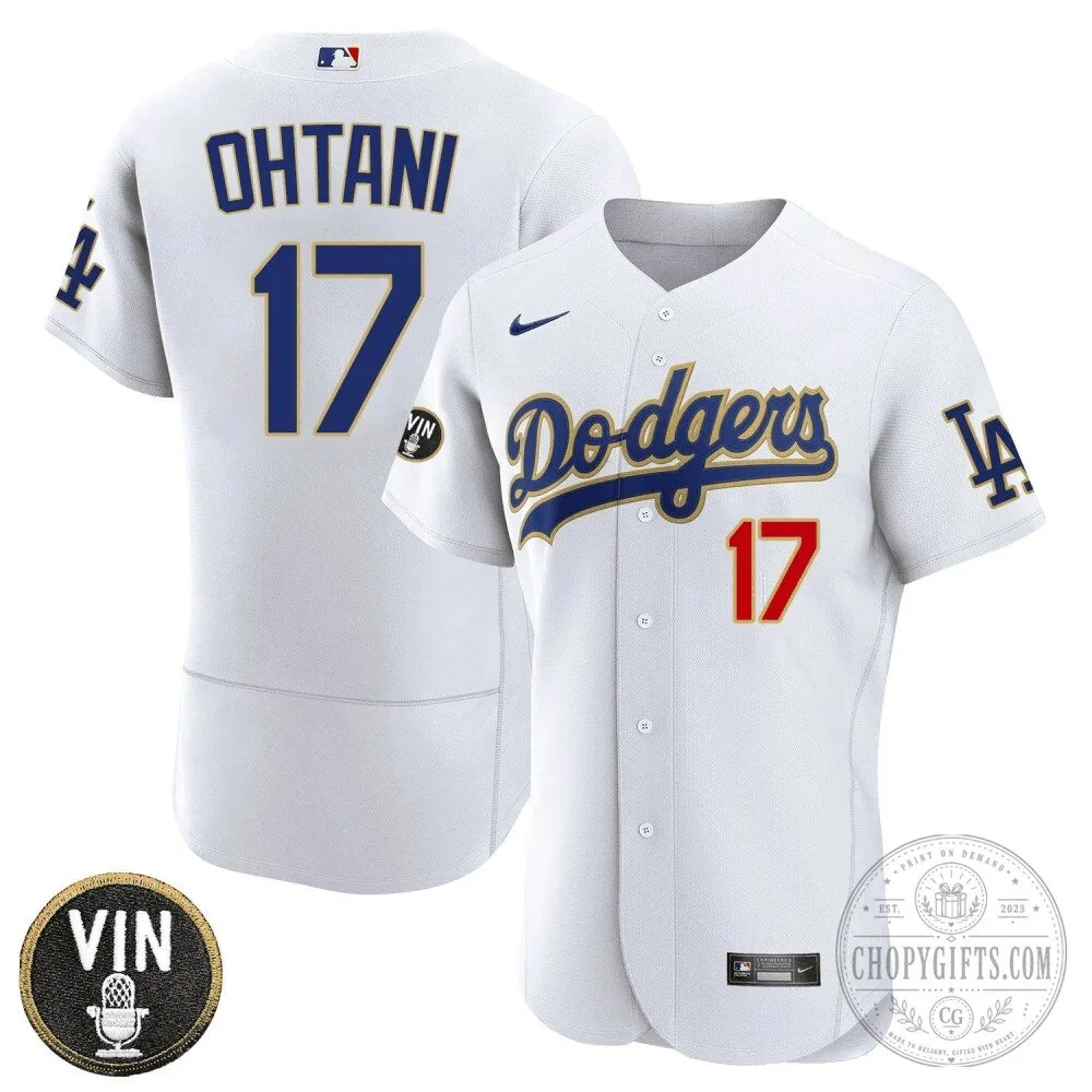 Los Angeles Dodgers Shohei Ohtani Vin Scully Baseball Jersey 21 Los Angeles Dodgers Shohei Ohtani Vin Scully Baseball Jersey