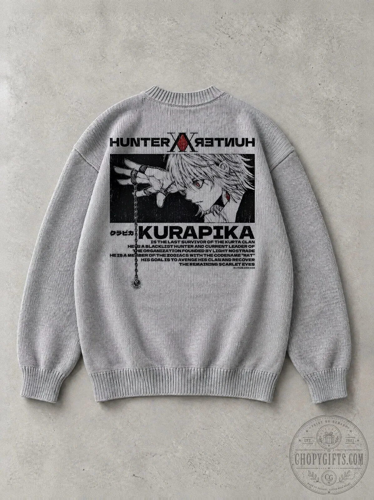 Hunter x Hunter Kurapika Last Survivor Knitted Sweatshirt