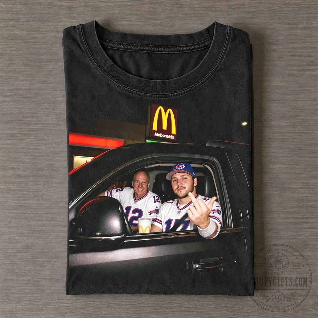 Josh Allen and Jim Kelly Buffalo Football T-Shirt